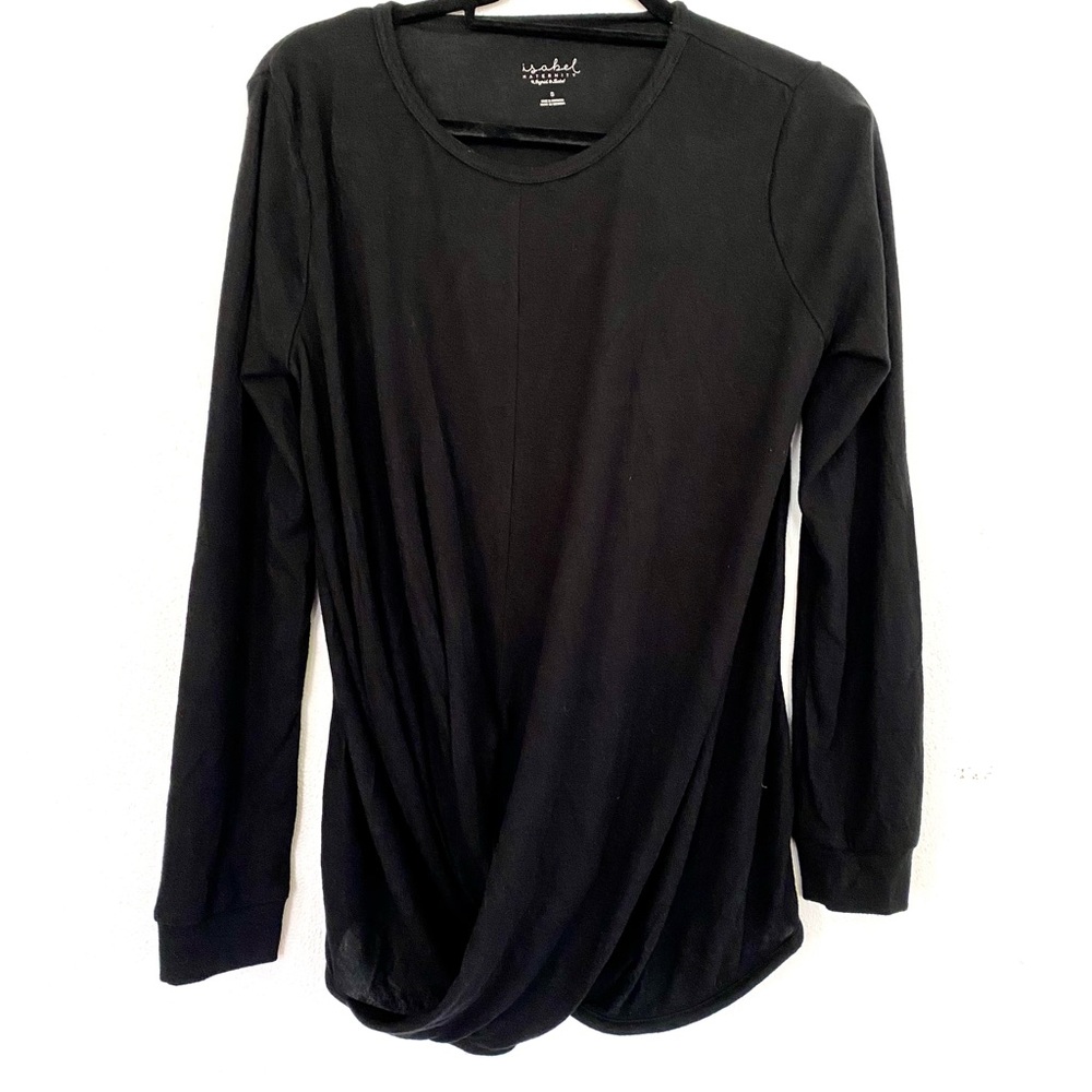 Isabel Maternity Long Sleeve Top | Black | S